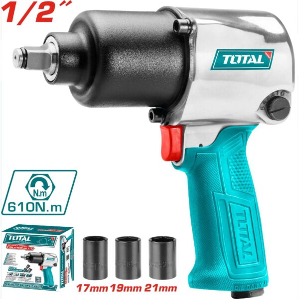 PISTOLA DE IMPACTO ( AIRE ) DE 1/2'' TOTAL TAT40122