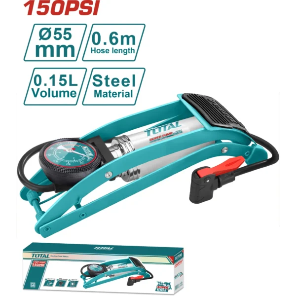 BOMBA P/AIRE DE 120 PSI. Ø 55 MM. PEDAL TOTAL TMPP5511