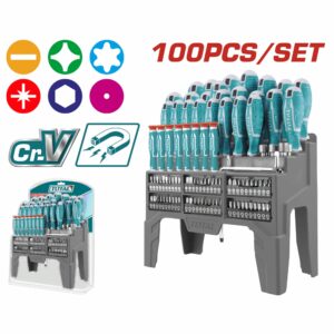 DESARMADOR DE 10 PZAS. INDUSTRIAL TOTAL THT250610