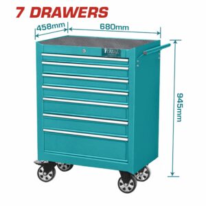 CAJA P/ HERRAMIENTAS C/ RUEDAS MET. 458x 680x 945MM. DE 7 NIVELES TOTAL THRC02071P
