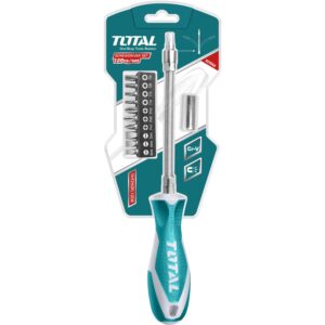 DESARMADOR FLEXIBLE C/ PUNTAS EN SET DE 12 PZAS. TOTAL THT250FL1206