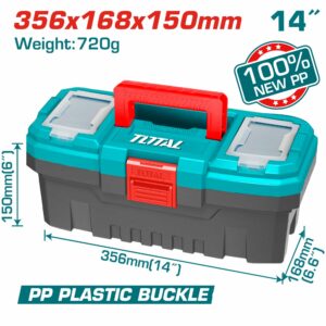 CAJA P/ HERRAMIENTAS DE 14'' PLASTICA TOTAL TPBX0141