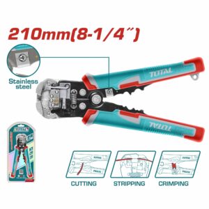 TENAZA PELACABLE DE 8" TOTAL THT15246