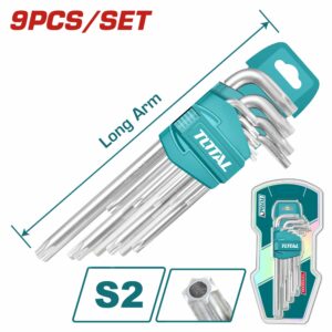 LLAVES ALLEN DE 9 PZAS. TORX TOTAL THT106392