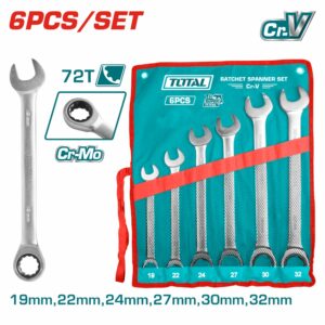 LLAVES COMBINAC. DE 6 PZS.(19-32 MM) RATCH TOTAL THT102RK061