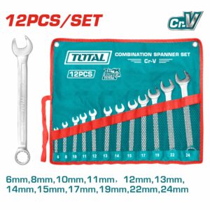 LLAVES COMBINAC. SET 12 PZS. (6-24 MM.) TOTAL THT1022121