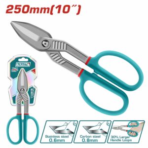TIJERA P/ CORTAR LAMINA DE 10'' BLISTER TOTAL THT524101