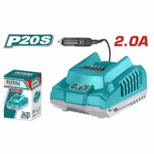 CARGADOR P/ BATERIA DE 20 V. 2.0 AH. ADAPTADOR P/ VEHICULO TOTAL TFCLI2012