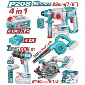 ASPIRADOR SOPLADOR INALAMB. DE 20 V.(18000 RPM) SIN BATERIA TOTAL TABLI20028