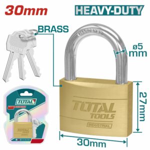 CANDADO DE 30 MM. DORADO BLISTER TOTAL TLK32302
