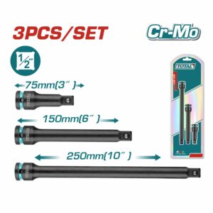 EXTENSION DE 1/2'' IMPACT. (3"/6"/10") SET 3 PZS TOTAL THISEB12031