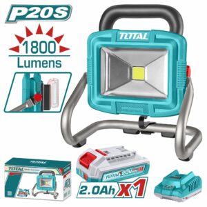 REFLECTOR INALAMB. DE 20V. LED 1800 LUMENS. BAT 2.0Ah+ CARG. TOTAL UTWLI20258
