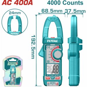 MULTIMETRO DE GRAPA AMPERIMETRICO TOTAL CAT.III 600 V. TMT42002