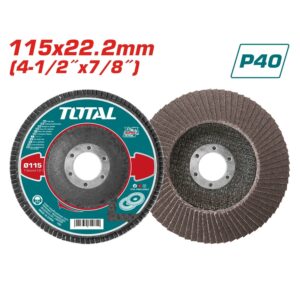 DISCO FLAP DE 4-1/2''x 7/8'' No.40 LAMINADO TOTAL TAC6311540
