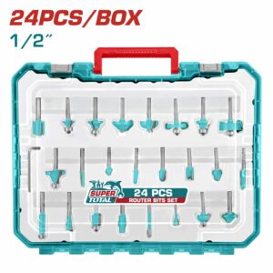 BROCA P/ FRESADORA 1/2" SET DE 24 PZS. TOTAL TACSR1240102