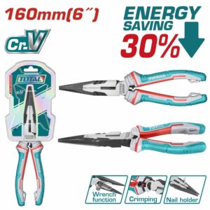 TENAZA PICUDA DE 6'' FORRADA INDUSTRIAL TOTAL THT220606S