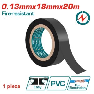 TAPE ELECTRICO DE 0.13x 18 MM.x 20 MT. 10 PZS. TOTAL THPET1109