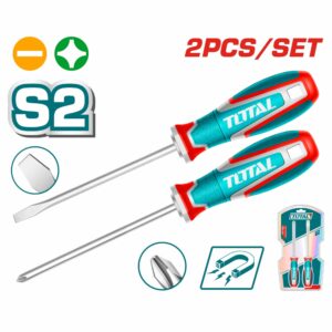 DESARMADOR DE 2 PZS ESTRELLA/ RANURA P/ IMANTADA TOTAL TKSDS0226