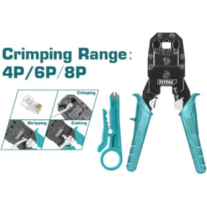 TENAZA CLAMPEADORA RJ45 DE 8'' TOTAL TMPC4468P