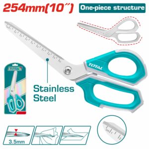 TIJERA DE 10'' P/ PAPELERIA M/ FORRADA TOTAL THSCRS25088