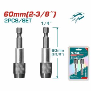 COPA P/ PUNTA DE DESARMADOR 1/4" MAGNETICA 2 PZS. TOTAL TAC462601
