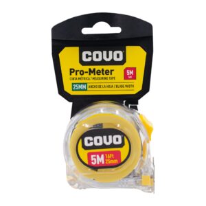 CINTA METRICA DE 05 MT. 16 FT. 25 MM. TRANSP. ANCHA COVO A145-9MT05525