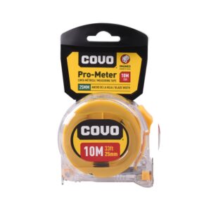 CINTA METRICA DE 10 MT. TRANSP. HOJA ANCHA COVO A145- 9MT051025