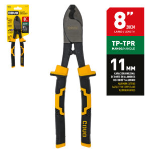 ALICATE CORTA CABLE DE 8'' M/ FORRADO COVO CV-CCP-8