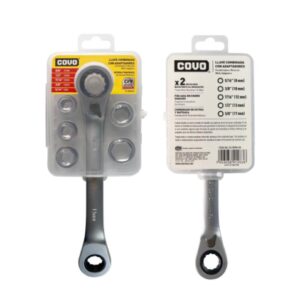 LLAVE COMBINADA 8-17MM C/ADAPT. 6 PCS BLISTER COVO CV- RRW-06