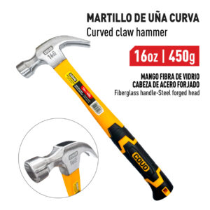 MARTILLO DE 16 OZ. M/FIBRA DE VIDRIO COVO CV-HAMFG-16OZ