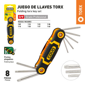 LLAVES ALLEN TORX 8PZS. T/ NAVAJA COVO CV-FTK-8
