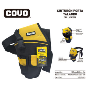 CINTURON PORTA HERRAMIENTAS 20.5CMx 30.5CMx 7CM. COVO CV-TB-7