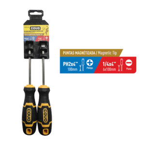 DESARMADOR 2 PZAS. ESTRELLA/ RANUR COVO CV-SD2PC- 6X150