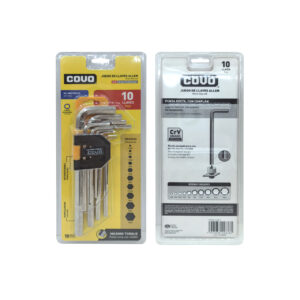 LLAVES ALLEN DE 10 PZAS. EN BLISTER COVO CV-HK-1L