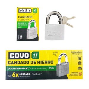 CANDADO DE 63 MM. REFORZADO COVO CV-PDI-63MM