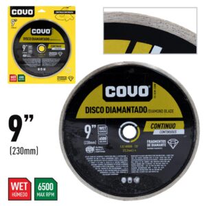 DISCO DIAMANT. DE 9'' CORTE LISO COVO CV-DCW-230W