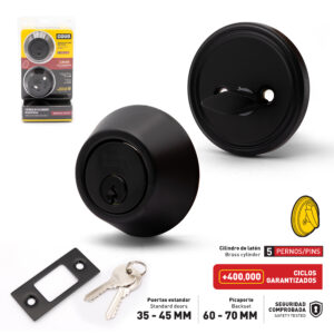 CERRADURA CERROJO CILINDRO PARA PUERTA COVO D-101B- SS
