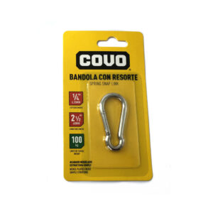 LLAVERO DE MOSQUETON DE 1/4" T/ GANCHO COVO CV-SL-104