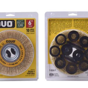 CEPILLO CIRCULAR DORADO DE 6'' COVO CV-WB-P06