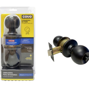 CERRADURA DE PELOTA NEGRO BLISTER COVO D-3872BK-ORB