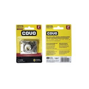 CERRADURA PARA GAVETA 2'' NIQUELADA COVO CV-DL600N