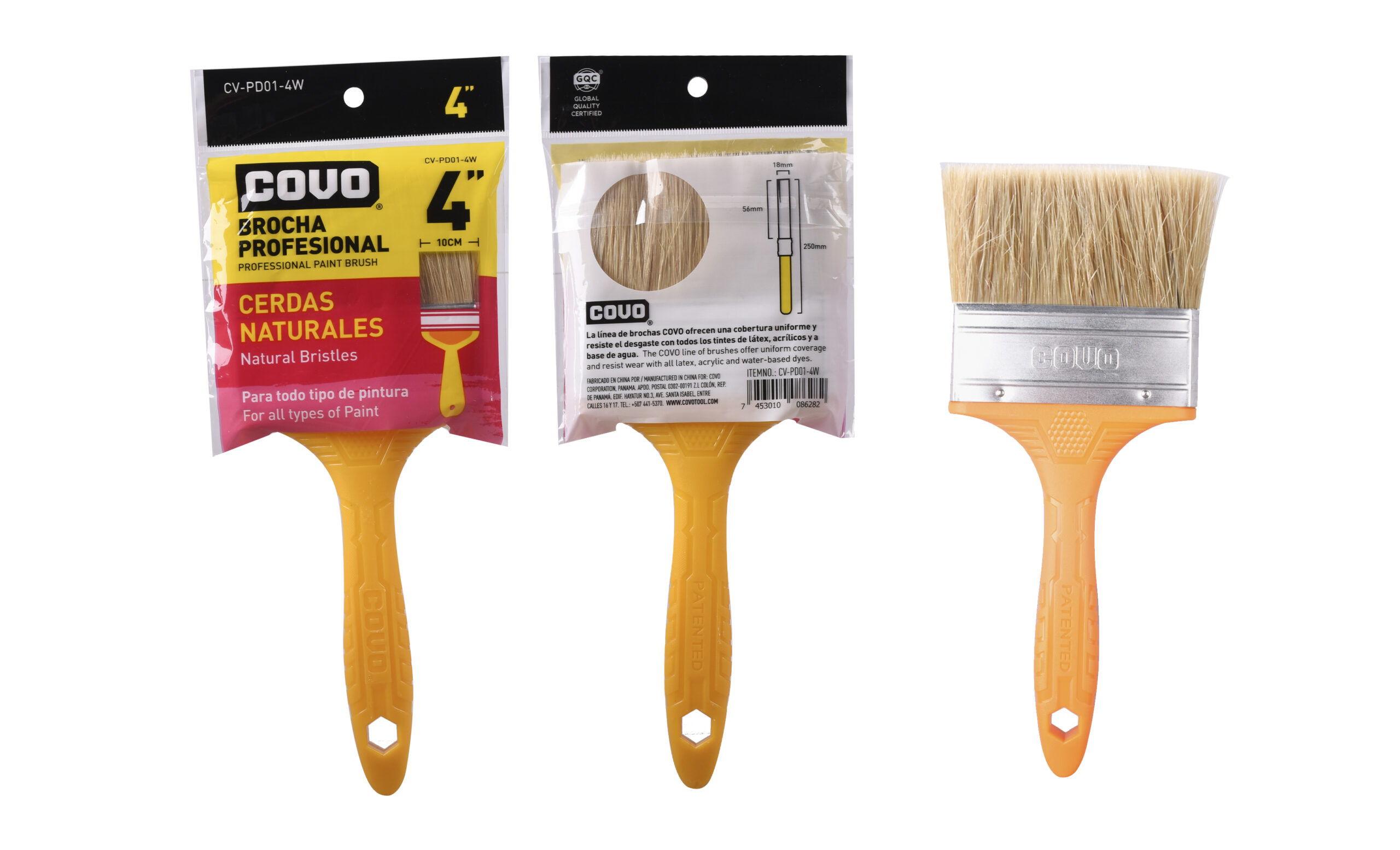 BROCHA DE 4'' BLANCA COVO CV-PD01-4W