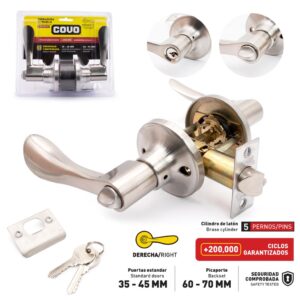 CERRADURA DE MANIJA DERECHA 45MM COVO DL-6021B-SN-R