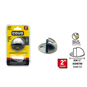 TOPE P/ PUERTA C/ SATINADO EN BLISTER COVO CV-DS02-SN