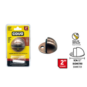 TOPE P/ PUERTA C/ BRONCE EN BLISTER COVO CV-DS02-AC