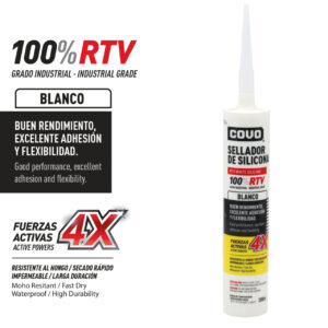 SILICON 300 ML BLANCO EN TUBO COVO CV-RTVG280-WT