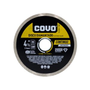 DISCO DIAMANT. DE 4-1/2''x 7/8'' C. LISO BLISTER COVO CV-DCW- 115W