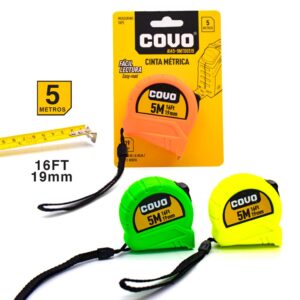 CINTA METRICA DE 05 MT. MULTICOLOR COVO A145-9MT06519