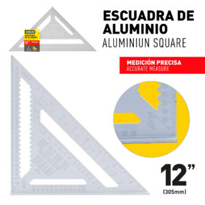 ESCUADRA TALON RAPIDA 12'' ALUMINIO COVO CV-AS-12