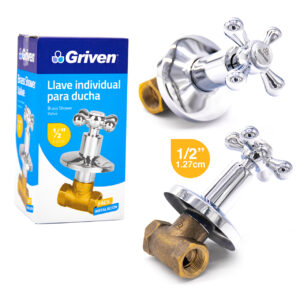 LLAVE CAMPANA DE 1/2'' ACRILICA V/ LARGO GRIVEN A367- WA010